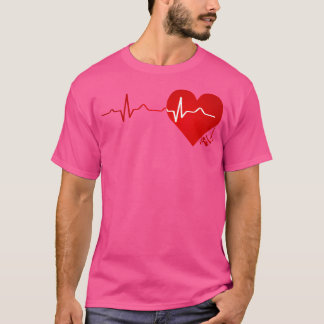 Hartslag Wandelen Berg Grappig Cool Camping Gift T-shirt