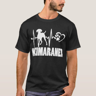 Hartslag - Weimaraner - Hond Beste Vriend T-shirt