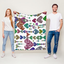 Hartslagen Fleece Deken