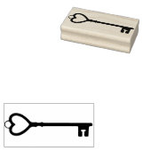 hartsleutelstempel 	rubberstempel (Gestempeld)