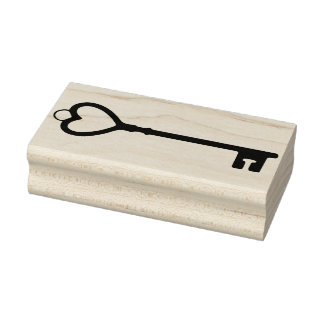 hartsleutelstempel 	rubberstempel