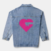 hartslot denim jacket (Achterkant)
