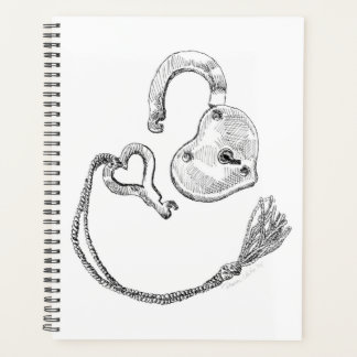 Hartslot en sleutel planner