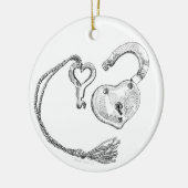 Hartslot en sleutelelement Ornament (Links)