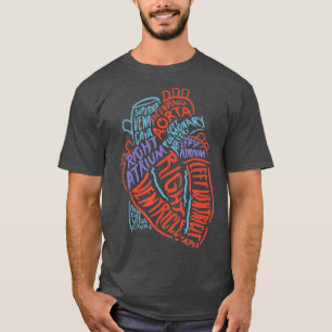Hartspecialist Anatomie Doctor Medische biologie T-shirt