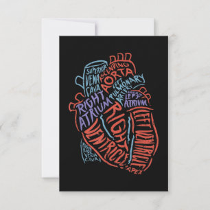 Hartspecialist Anatomie Dokter Medische Biologie Notitiekaartje
