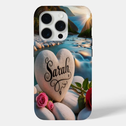 Hartsteen bij de rivier Case-Mate iPhone case (Achterkant)