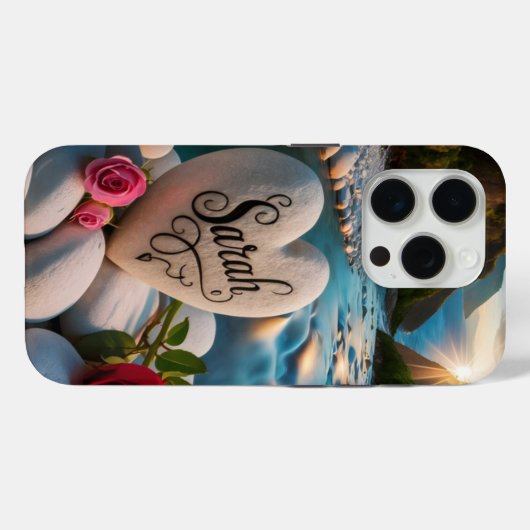 Hartsteen bij de rivier Case-Mate iPhone case (Achterkant (horizontaal))