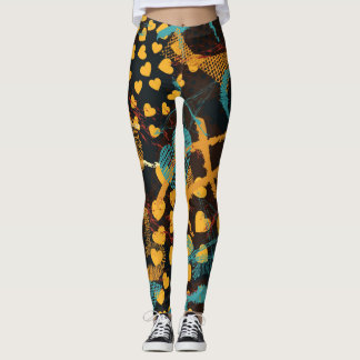 Hartsterren geometrie: leuk patroon leggings