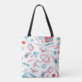 Hartstethoscoop en andere pictogrammen, voor zuste draagtas (Achterkant)