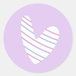hartsticker ronde sticker