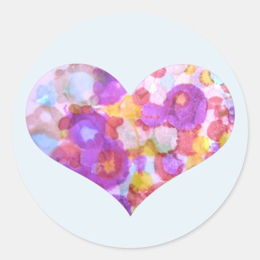 Hartsticker Ronde Sticker (Voorkant)