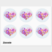 Hartsticker Ronde Sticker (Vel)
