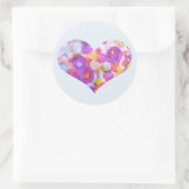 Hartsticker Ronde Sticker (Tas)