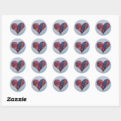 Hartsticker Ronde Sticker (Vel)
