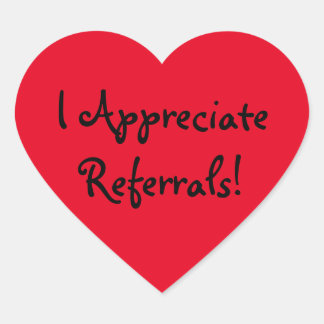 Hartstickers, glanzend hart sticker