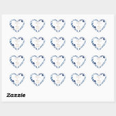 Hartstickers, glanzend hart sticker (Vel)