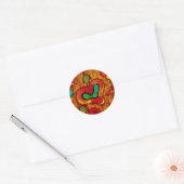 Hartstickers Ronde Sticker (Envelop)
