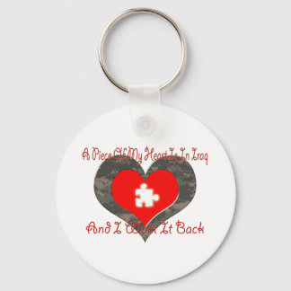 Hartstikke in de irak-Sleutelhanger Sleutelhanger