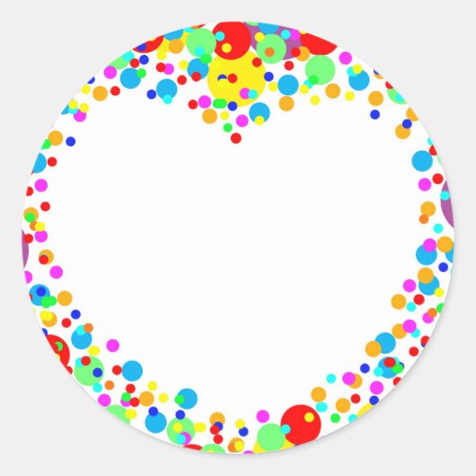 hartstikker ronde sticker (Voorkant)