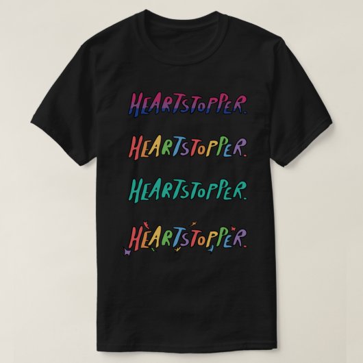 hartstopper logo met regenboog, biseksuele vlag St T-shirt (Design voorkant)