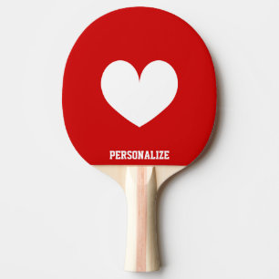 Hartsymbool pong paddle voor tafeltennis tafeltennisbatje