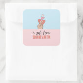 HARTTEKEN VIERKANTE STICKER (Tas)