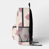 Harttekening in aangepaste naam bedrukte rugzak (Rechts)