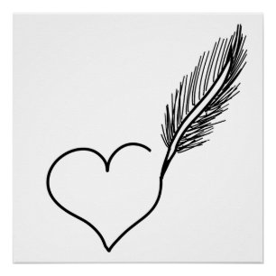 harttekening perfect poster