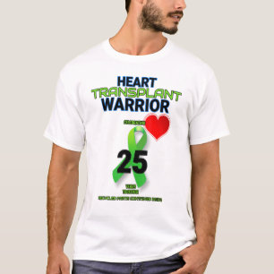 Harttransplantatie 25 jaar Jubileum 25 W T-shirt