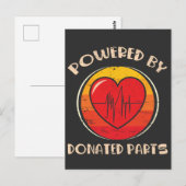 Harttransplantatie Chirurgie Orgaanontvanger Overl Briefkaart (Voorkant / Achterkant)