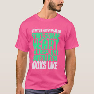Harttransplantatiepatiënten zien eruit als een ope t-shirt