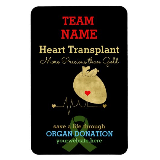 Harttransplantatieteam  magneet (Verticaal)
