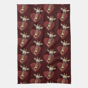 Hartverlies bij Giraffes Theedoek
