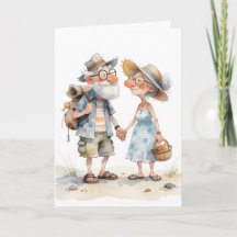 Hartverwarmend Aquarel Ouder Koppel Ontwerp