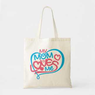 Hartverwarmend "My Mom Loves Me" Special Bond-ontw Tote Bag