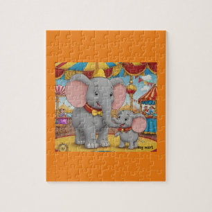 Hartverwarmende Dumbo en Mrs Jumbo Circus Puzzel