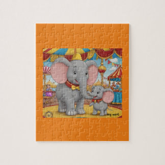 Hartverwarmende Dumbo en Mrs Jumbo Circus Puzzel