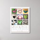 Hartverwarmende Monogram Foto Canvas Afdruk (Voorkant)