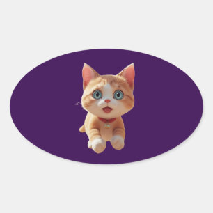 Hartverwarmende schattigheid - poten die zielen sm ovale sticker