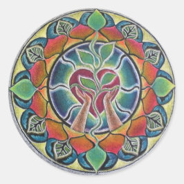 Hartvoeding Mandala Sticker