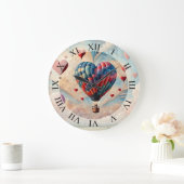 Hartvorm Hete Luchtballon Grote Klok (Huis)