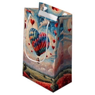 Hartvorm Hete Luchtballon Klein Cadeauzakje
