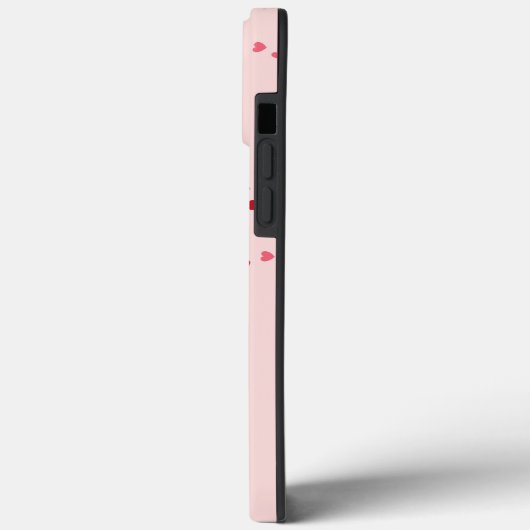 hartvorm roze en rood hart Case-Mate iPhone case (Achterkant / Links)