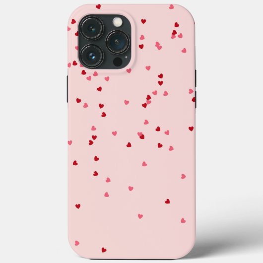 hartvorm roze en rood hart Case-Mate iPhone case (Achterkant)