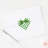 Hartvormen gevuld met smaragdgroene Rozen Hart Sticker (Envelop)