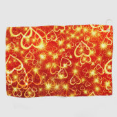 Hartvormen Patroon-25622 Golfhanddoek (Horizontaal)