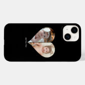 Hartvormig 2 foto collage Case-Mate iPhone case (Achterkant (horizontaal))