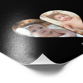 Hartvormig 2 foto collage Poster (Hoek)