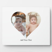 Hartvormig 2 foto collage Poster Fotoplaat (Voorkant)